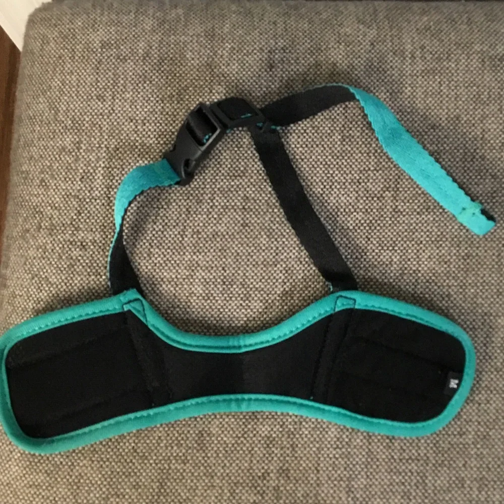 Wonday Teal & Black  Dog Muzzle - Breathable Lightweight Protection, NIB.